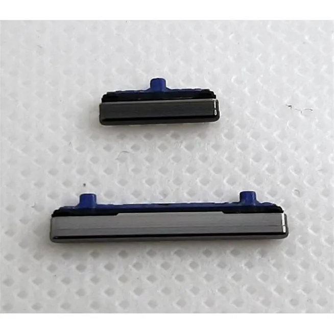 Set 2 botones grises para Samsung Galaxy Note 20 SM-N980F Note 20 5G calidad premium