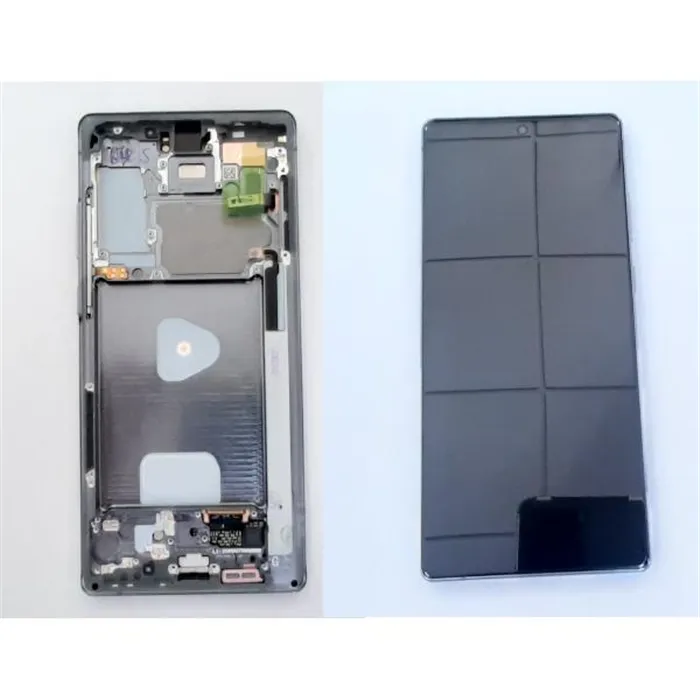 Pantalla lcd GH82-23495A Samsung Galaxy Note 20 Note 20 5G mas tactil negro mas marco mystic grey Service Pack