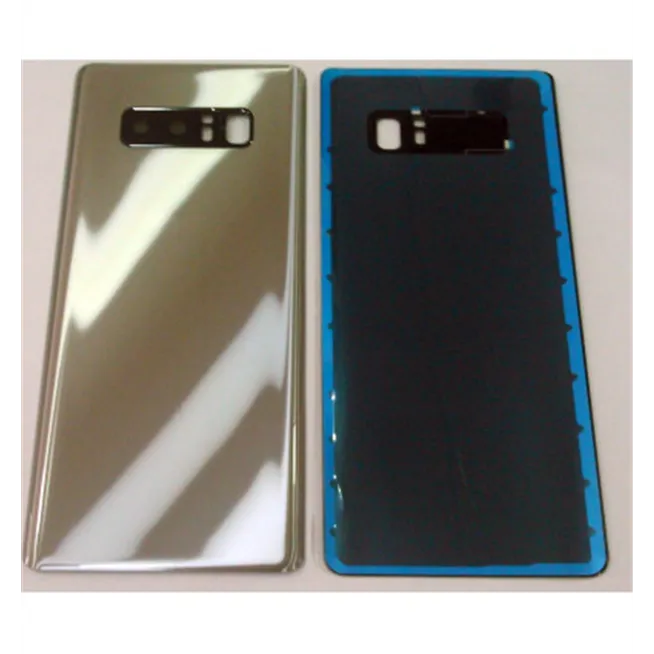 Tapa trasera o tapa bateria plata para SAMSUNG GALAXY NOTE 8 N950F mas lente camara calidad premium