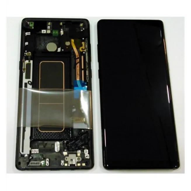 Samsung GH97-21065A N950 N950F Galaxy Note 8 pantalla lcd + táctil negro + marco negro premium Service Pack