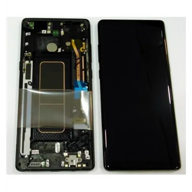 Samsung GH97-21065A N950 N950F Galaxy Note 8 pantalla lcd + táctil negro + marco negro premium Service Pack