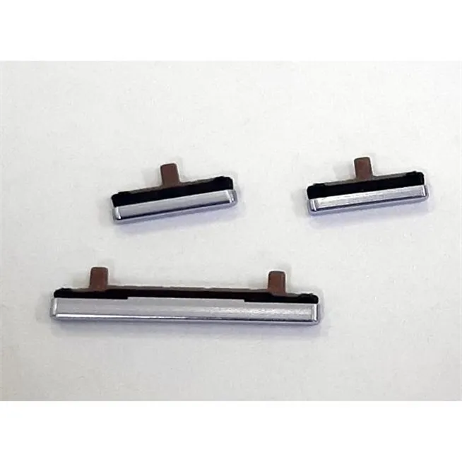 Set 3 botones gris para Samsung Galaxy Note 8 SM-N950F calidad premium