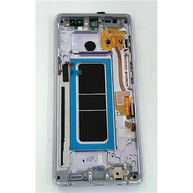Pantalla oled para Samsung Galaxy Note 8 SM-N950F mas tactil negro mas marco lila compatible