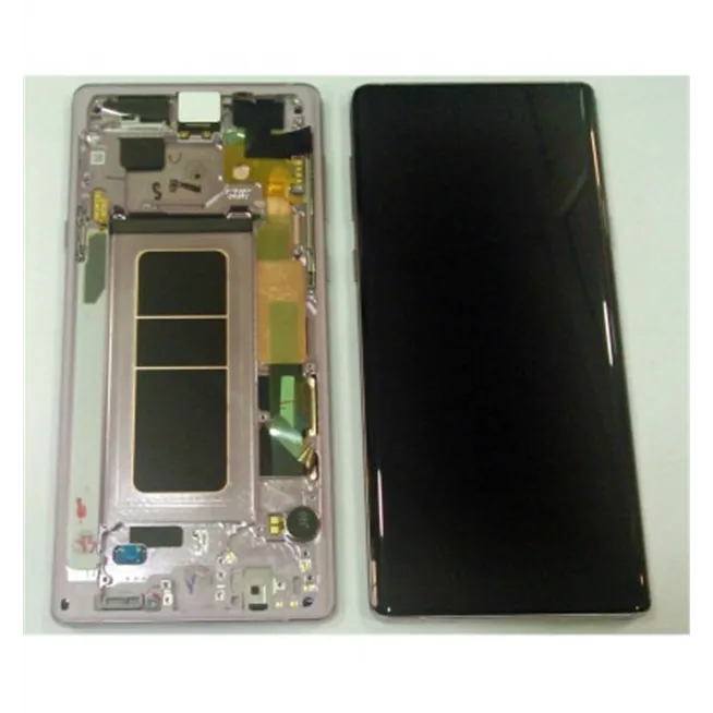Samsung GH97-22269E N960F Galaxy Note 9 pantalla lcd + táctil negro + marco lila premium Service Pack