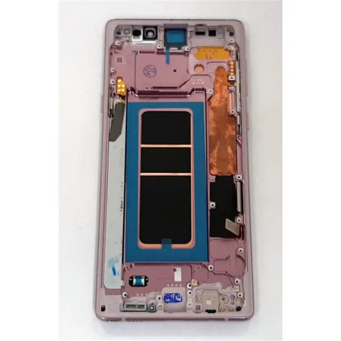 Pantalla lcd calidad oled para Samsung Galaxy Note 9 N960Fmas tactil negro mas marco purpura compatible
