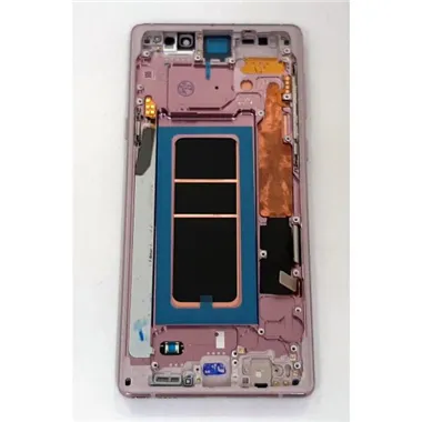 Pantalla lcd calidad oled para Samsung Galaxy Note 9 N960Fmas tactil negro mas marco purpura compatible