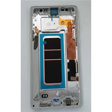 Pantalla lcd calidad oled para Samsung Galaxy Note 9 N960F mas tactil negro mas marco plata compatible