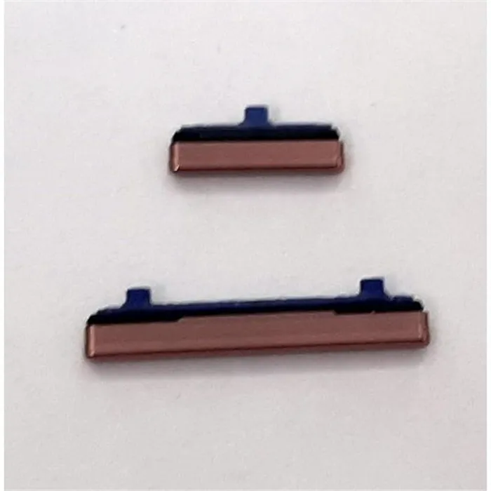 Set 2 botones dorados para Samsung Galaxy Note 20 Ultra SM-N986F calidad premium
