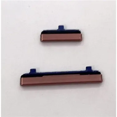 Set 2 botones dorados para Samsung Galaxy Note 20 Ultra SM-N986F calidad premium