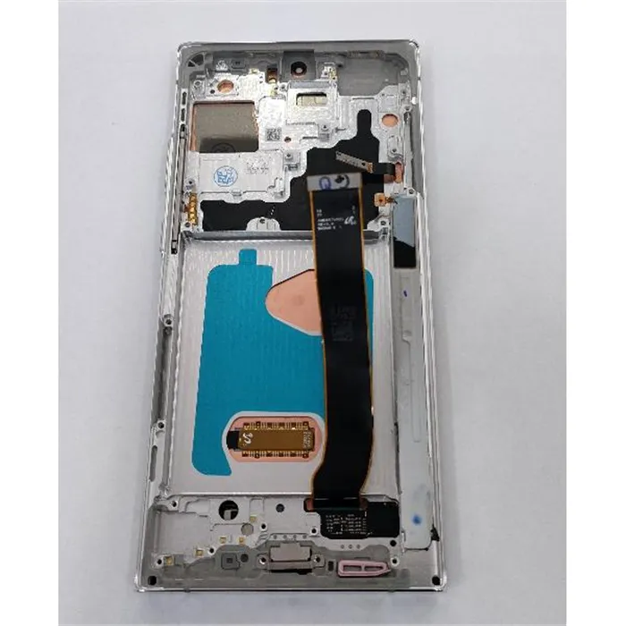 Pantalla lcd para Samsung Galaxy Note 20 Ultra SM-N986F mas tactil negro mas marco plata calidad premium
