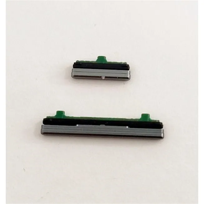 Set 2 botones negros para Samsung Galaxy S10 5G SM-G977F calidad premium
