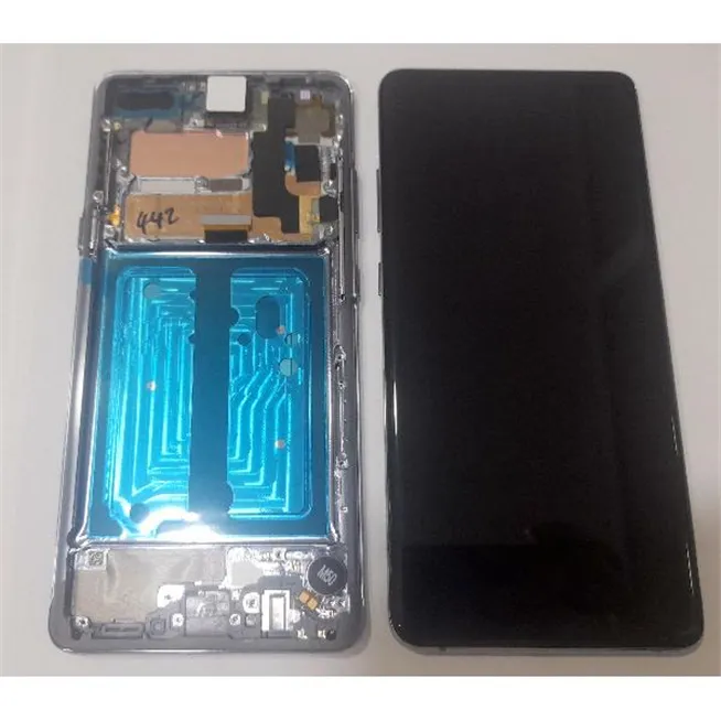 Pantalla lcd para Samsung Galaxy S10 5G GH82-20442B SM-G977F mas pantalla tactil + marco negro Service Pack Premium