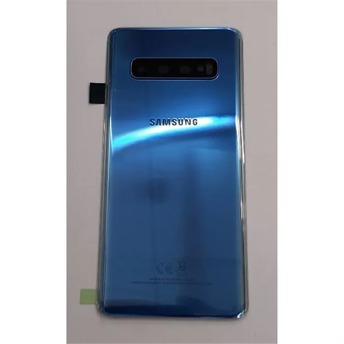 Tapa trasera o tapa bateria azul para Samsung Galaxy S10 SM-G973 GH82-18378C Service Pack