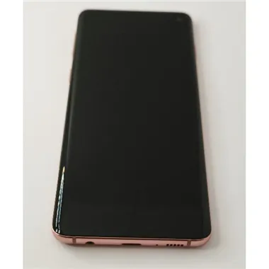 Pantalla lcd para Samsung Galaxy S10 G973F mas tactil negro con marco dorado calidad premium