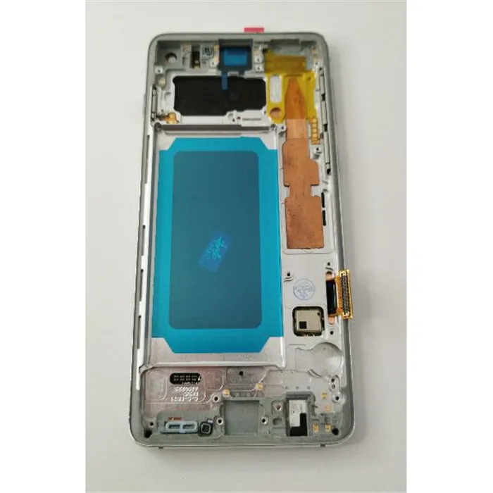 Pantalla lcd para Samsung Galaxy S10 G973f mas tactil negro con marco plateado calidad premium