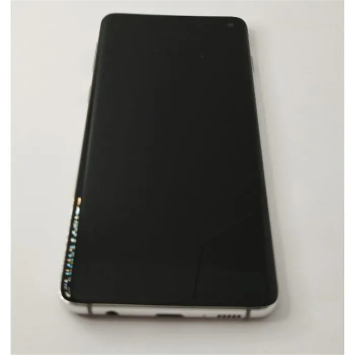 Pantalla lcd para Samsung Galaxy S10 G973f mas tactil negro con marco plateado calidad premium