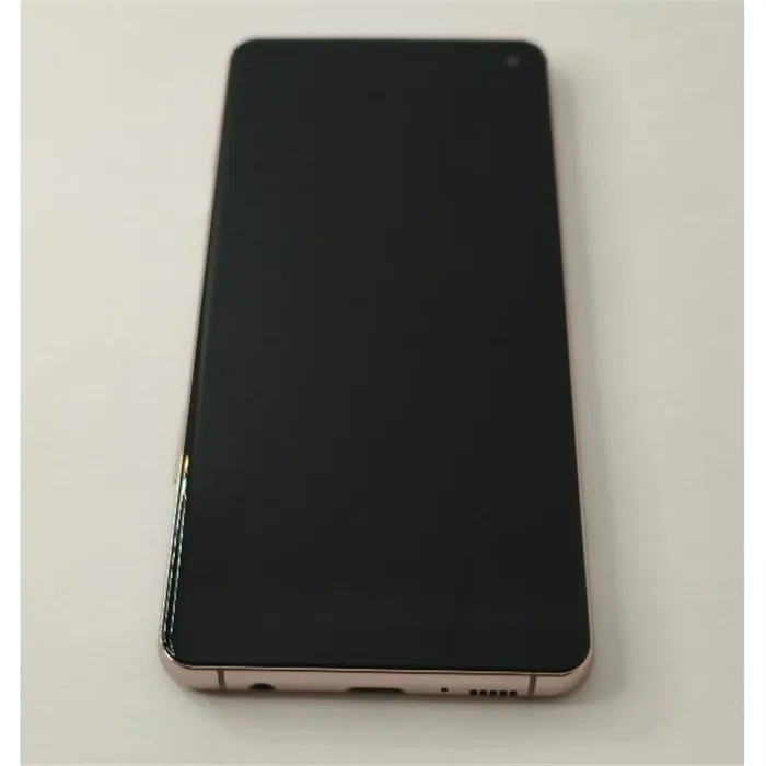 Pantalla lcd para Samsung Galaxy S10 G973F mas tactil negro con marco TFT dorado 