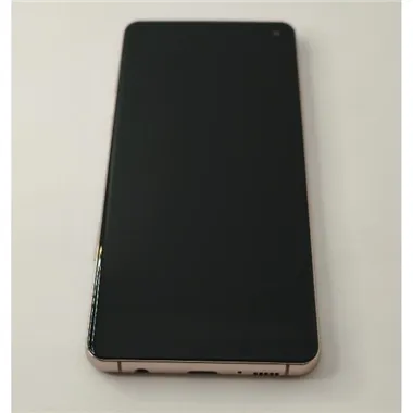 Pantalla lcd para Samsung Galaxy S10 G973F mas tactil negro con marco TFT dorado 