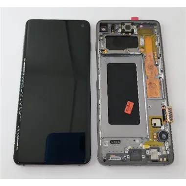 Pantalla lcd para Samsung Galaxy S10 G973F mas tactil negro con marco negro calidad premium