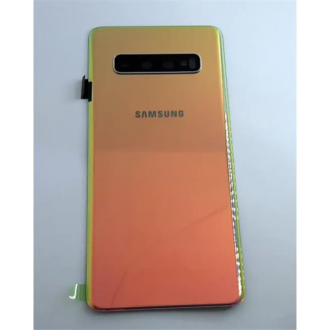 Tapa trasera o tapa bateria plata para Samsung Galaxy S10 SM-G973F GH82-18378G Service Pack