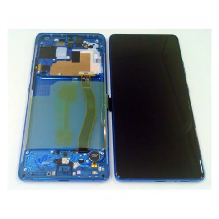 Pantalla para Samsung Galaxy S10 Lite SM-G770F GH-82-21372C + tactil negro + marco prism Blue Premium Service Pack Pantalla para Samsung Galaxy S10 Lite SM-G770F GH-82-21372C + tactil negro + marco prism Blue Premium Service Pack