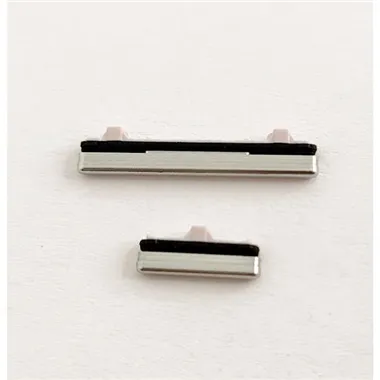 Set 2 botones platas para Samsung Galaxy S10 Lite G770F SM-G770F G770 SM-G770 calidad premium