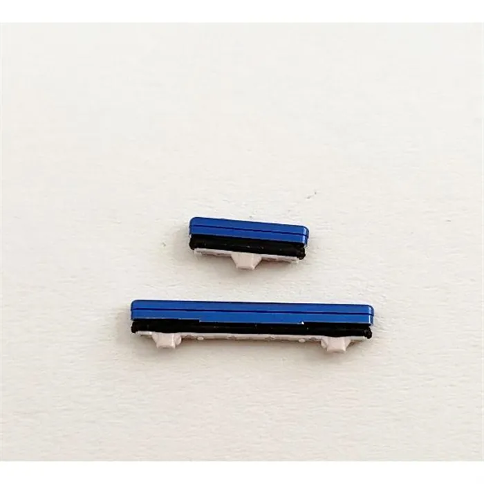 Set 2 botones azules para Samsung Galaxy S10 Lite G770F SM-G770F G770 SM-G770 calidad premium