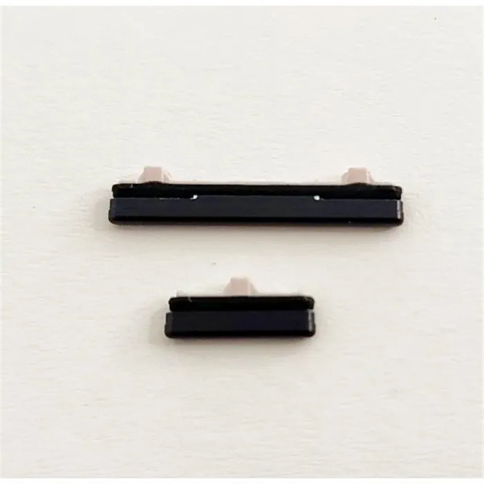 Set 2 botones negros para Samsung Galaxy S10 Lite G770F SM-G770F G770 SM-G770 calidad premium