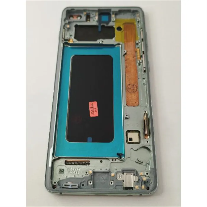 Pantalla lcd para Samsung Galaxy S10 Plus G975f mas tactil negro con marco verde calidad premium