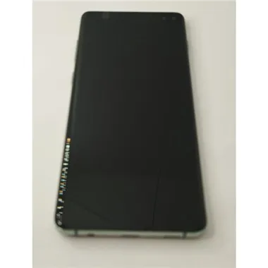 Pantalla lcd para Samsung Galaxy S10 Plus G975f mas tactil negro con marco verde calidad premium