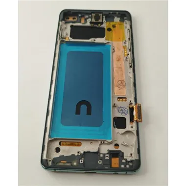 Pantalla lcd para Samsung Galaxy S10 Plus G975F mas tactil negro con marco TFT verde 