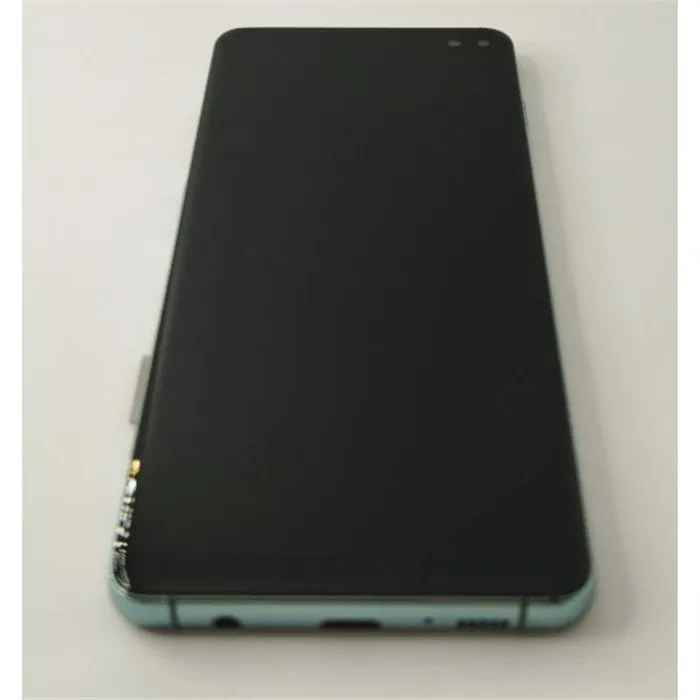 Pantalla lcd para Samsung Galaxy S10 Plus G975F mas tactil negro con marco TFT verde 