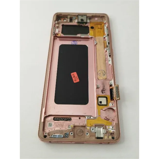 Pantalla lcd para Samsung Galaxy S10 Plus G975f mas tactil negro con marco dorado calidad premium