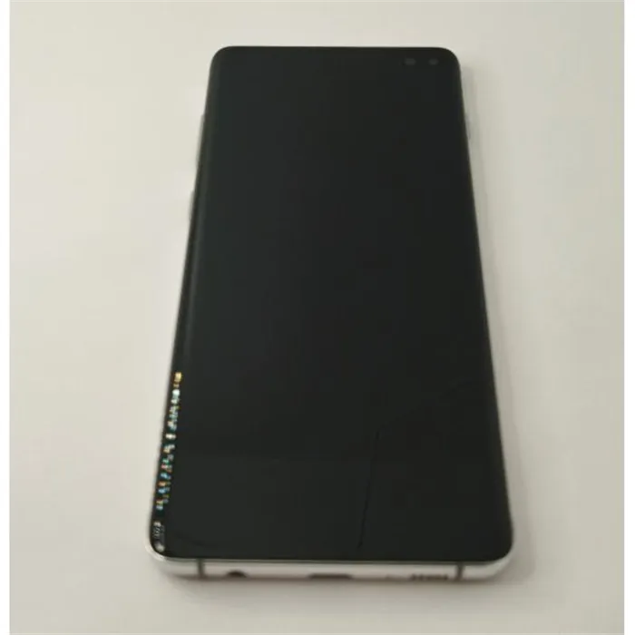 Pantalla lcd para Samsung Galaxy S10 Plus G975f mas tactil negro con marco plata calidad premium