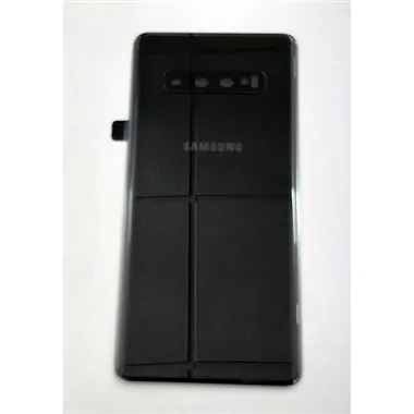 Tapa trasera o tapa bateria prisma negro para Samsung Galaxy S10 plus S10+ SM-G975F GH82-18406A Service Pack