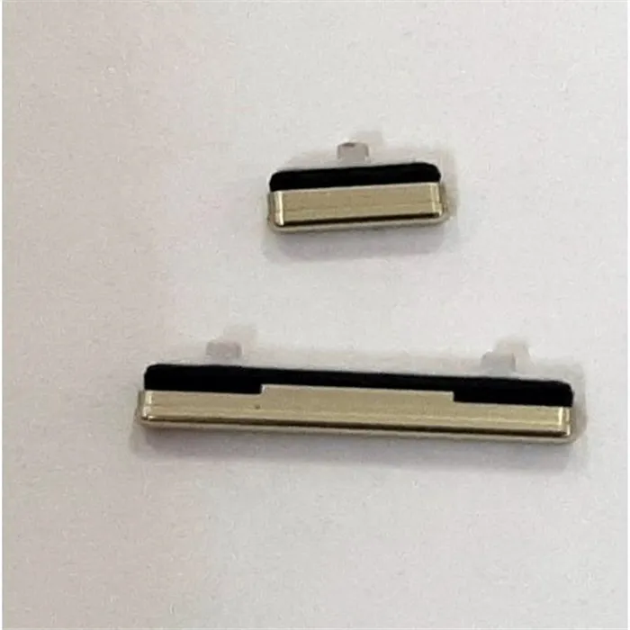 Set 2 botones amarillos para Samsung Galaxy S10e G970FD SM-G970FD calidad premium