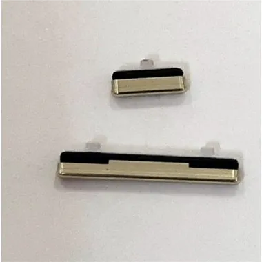 Set 2 botones amarillos para Samsung Galaxy S10e G970FD SM-G970FD calidad premium