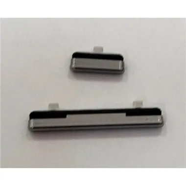 Set 2 botones platas para Samsung Galaxy S10e G970FD SM-G970FD calidad premium