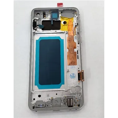 Pantalla lcd para Samsung Galaxy S10e G970F mas tactil negro mas marco plata Calidad Premium