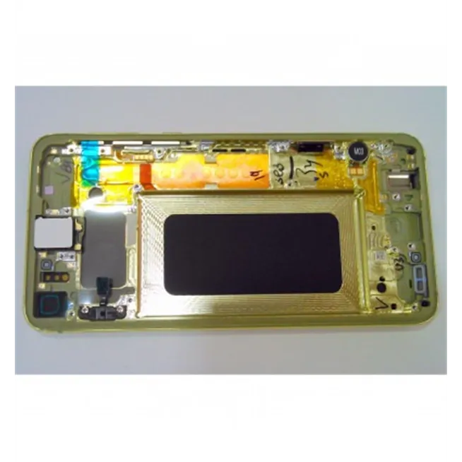 Samsung GH82-18852G Galaxy S10e SM-G970F pantalla lcd + táctil negro + marco amarillo premium