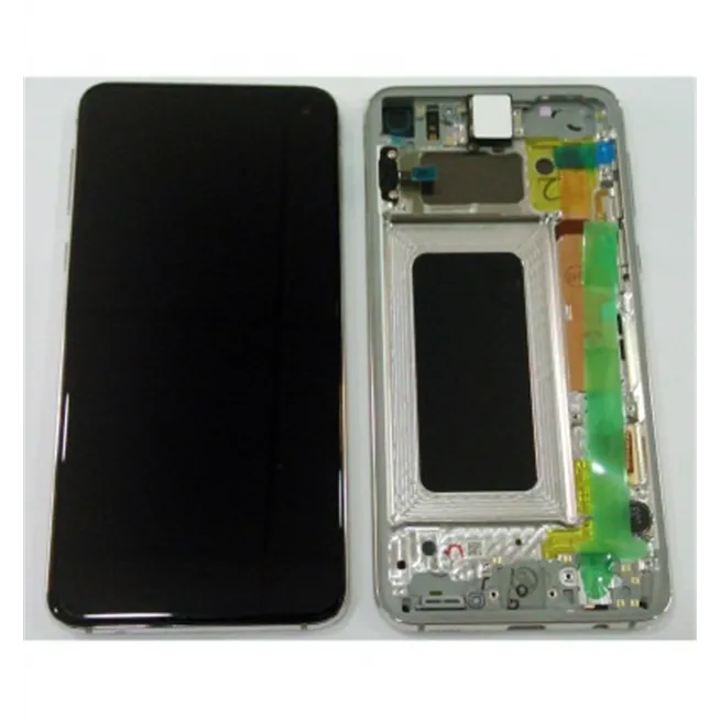 Samsung GH82-18852B Galaxy S10e SM-G970F pantalla lcd + táctil negro + marco blanco premium