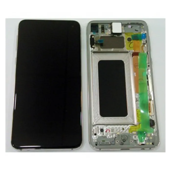 Samsung GH82-18852B Galaxy S10e SM-G970F pantalla lcd + táctil negro + marco blanco premium