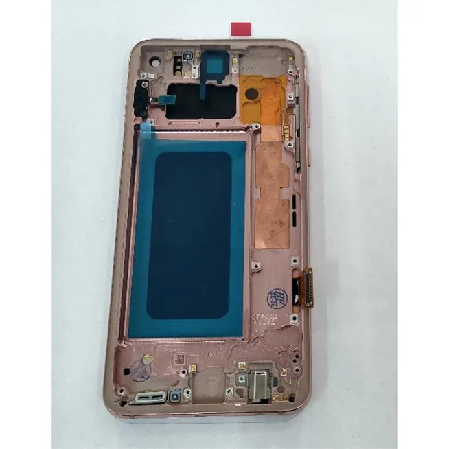 Pantalla lcd para Samsung Galaxy S10e G970F mas tactil negro mas marco rosa Calidad Premium