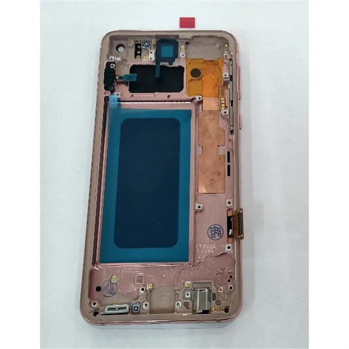Pantalla lcd para Samsung Galaxy S10e G970F mas tactil negro mas marco rosa Calidad Premium