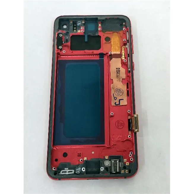 Pantalla oled para Samsung Galaxy S10e G970F mas tactil negro mas marco rojo calidad premium