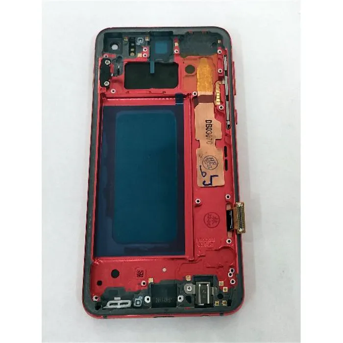 Pantalla oled para Samsung Galaxy S10e G970F mas tactil negro mas marco rojo calidad premium