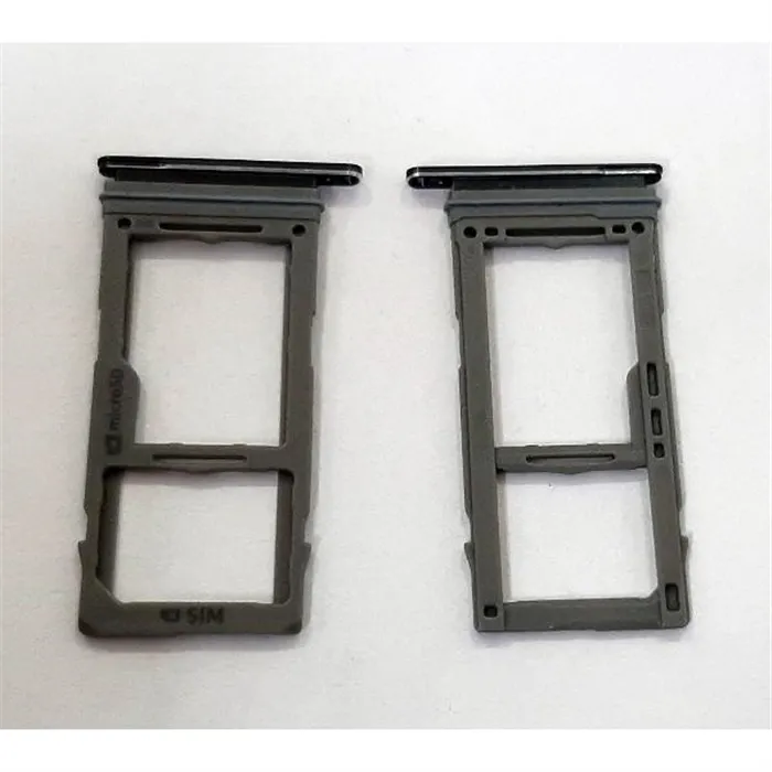 Soporte o bandeja dual SIM gris para Samsung Galaxy S10e G970F Calidad Premium