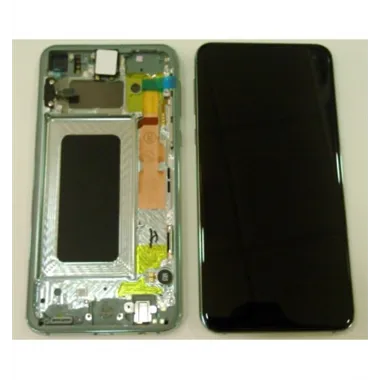 Samsung GH82-18852E Galaxy S10e SM-G970F pantalla lcd + táctil negro + marco verde premium