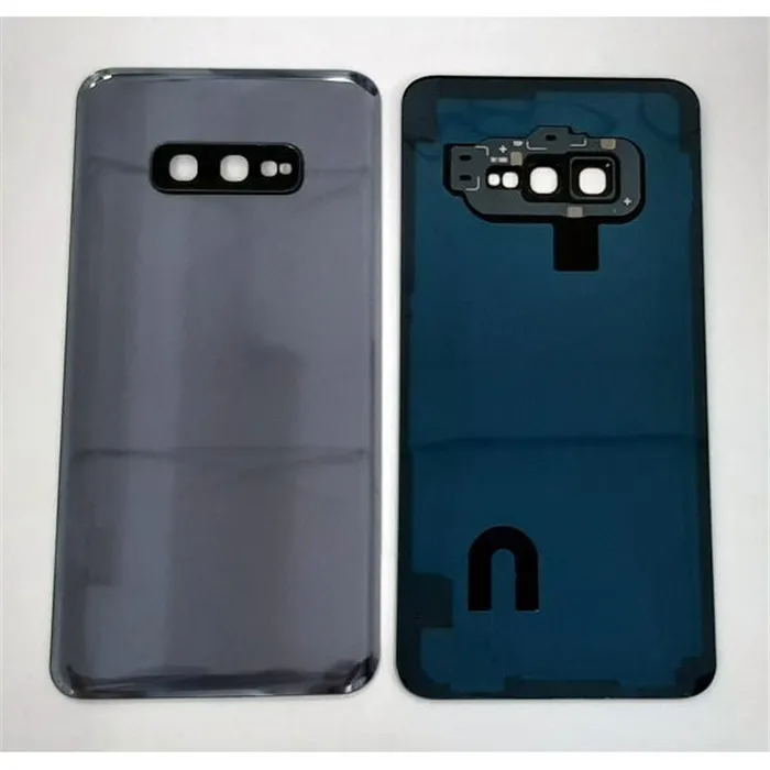 Tapa trasera o tapa bateria gris para Samsung Galaxy S10e G970F sm-g970fg mas cubierta camara