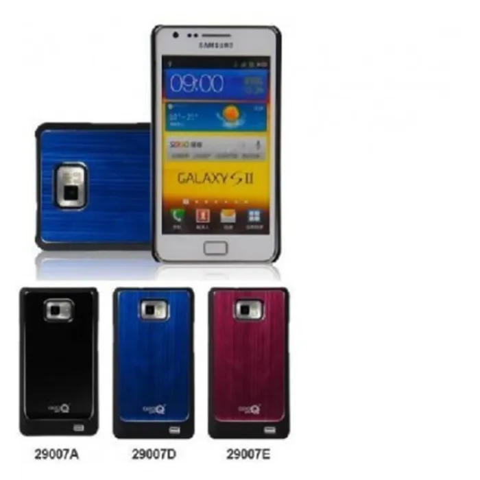 Samsung Galaxy S2 I9100 funda metal pulido rojo